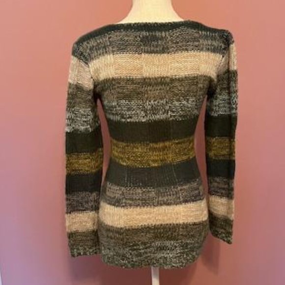 Ultra Flirt Colorblock Striped Sweater - Picture 5 of 10